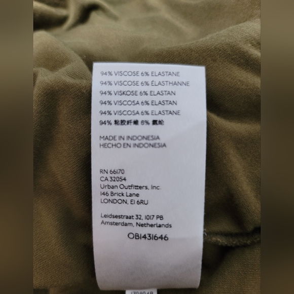 Free People Olive Asyssa Long Sleeve Jersey Maxi Wrap Dress Size Large - Picture 16 of 16